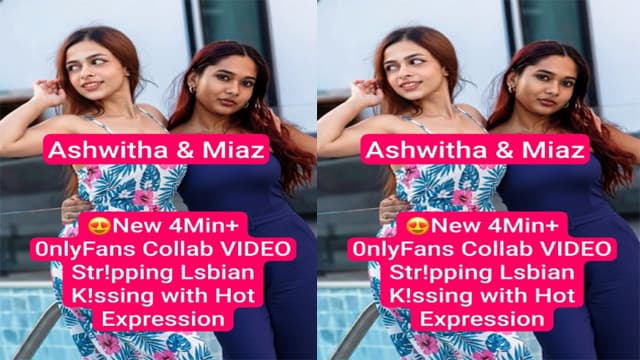 Hot OnlyFans Collab – Ashwitha Miaz Lesbian Pound