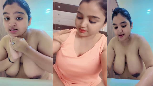Desi Lady big boobs showing – while bathing video 2026