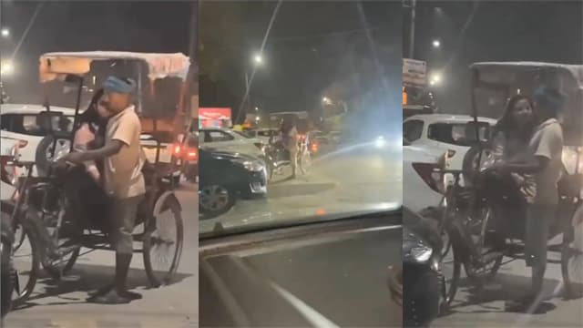 Girl Caught Rickshaw – Puller Penis Exposed MMS