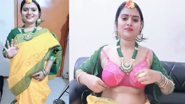 Tamil Wife Wedding Dress Video Call Distance Husband