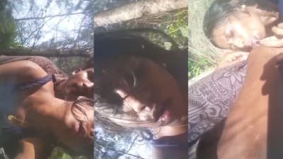 Trichy 19yr Teen Girl Outdoor Cum Fucking boobs