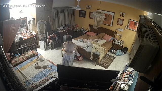 Indian Bhabhi Stripping Changing Clothes CCTV