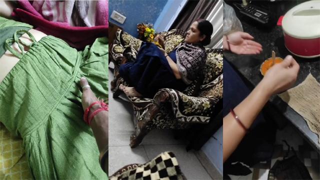 Tamil Nadu Son Groping his mom’s boobs while she is sleeping