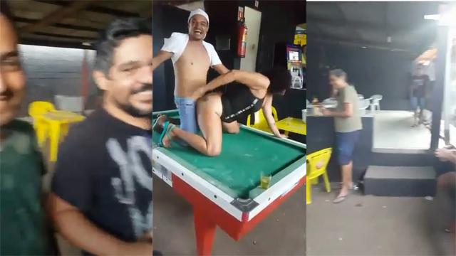 Dringking Aunty Fucked her in the club in front of others