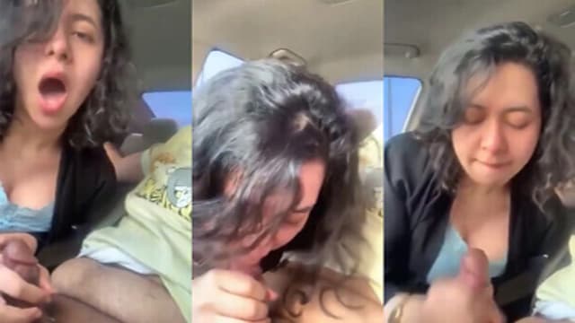 Mumbai real estate bhabhi sloppy blowjob in car to young guy