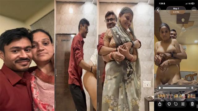 Rajasthani Old Aunty Affair Fucking Young Neighbour Guy